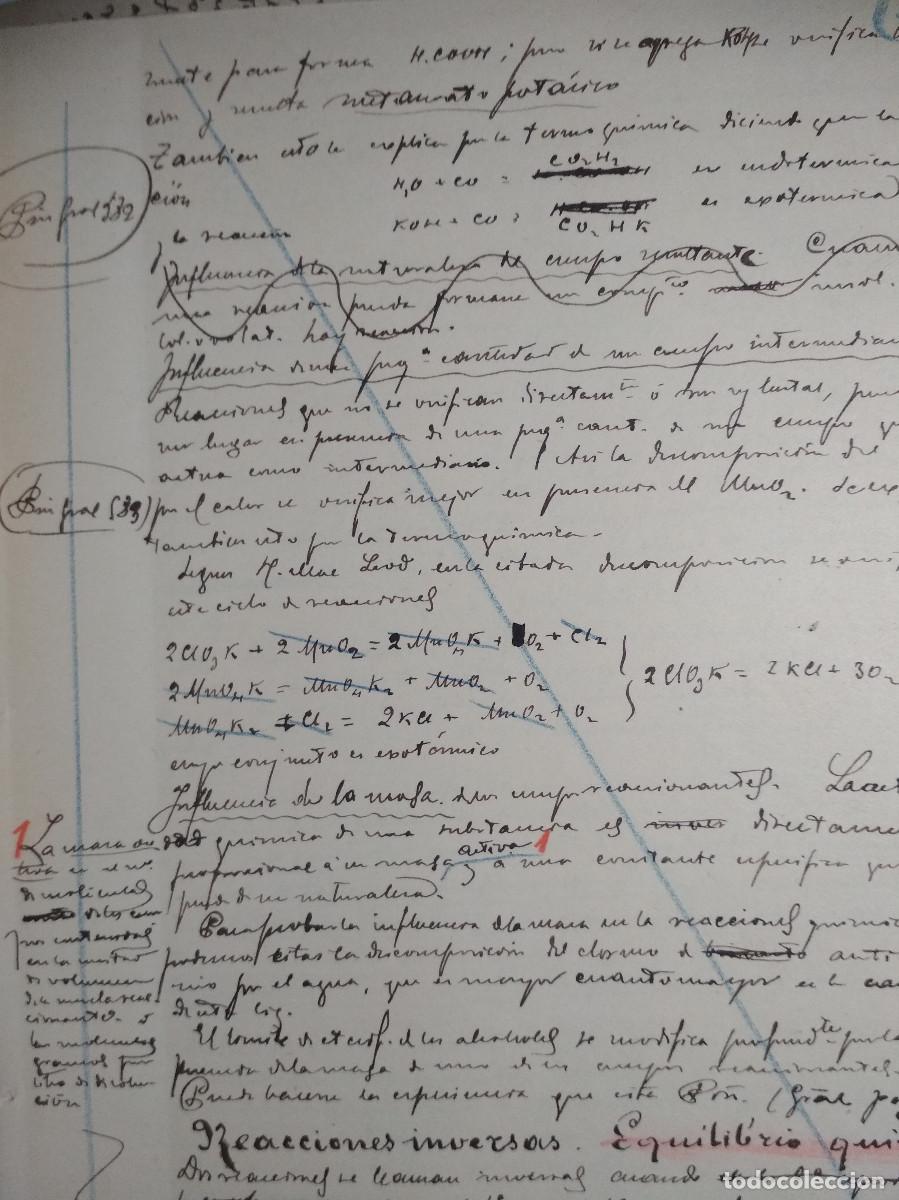 Libros de segunda mano de ciencias: Apuntes antiguos de Qu&iacute;mica 1905 - Foto 8