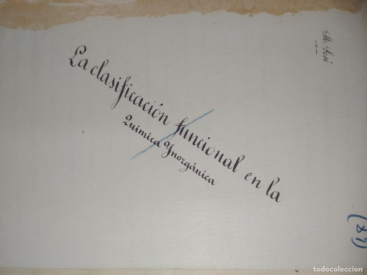 Libros de segunda mano de ciencias: Apuntes antiguos de Qu&iacute;mica 1905 - Foto 9