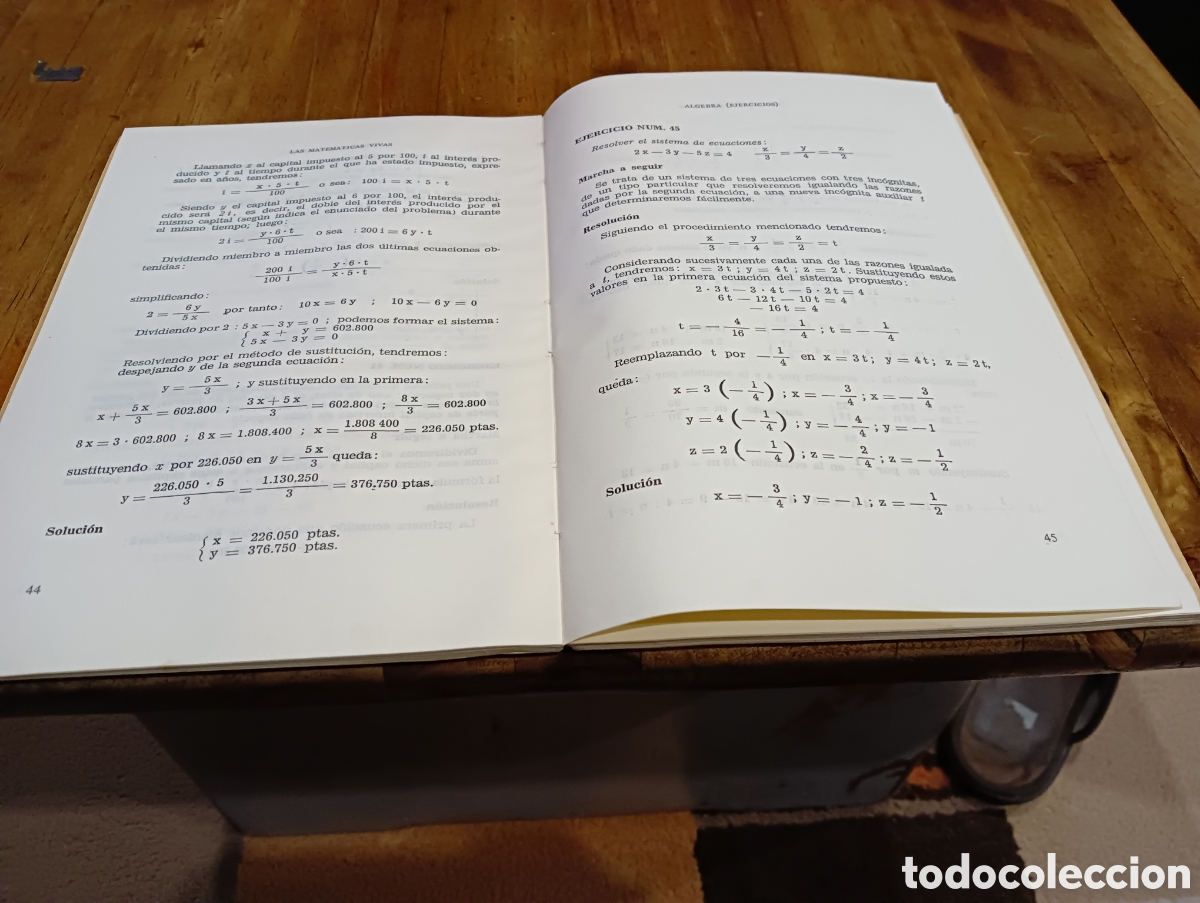Libros de segunda mano de ciencias: Las Matem&aacute;ticas vivas Tomo II . Algebra pr&aacute;ctica. - Foto 4