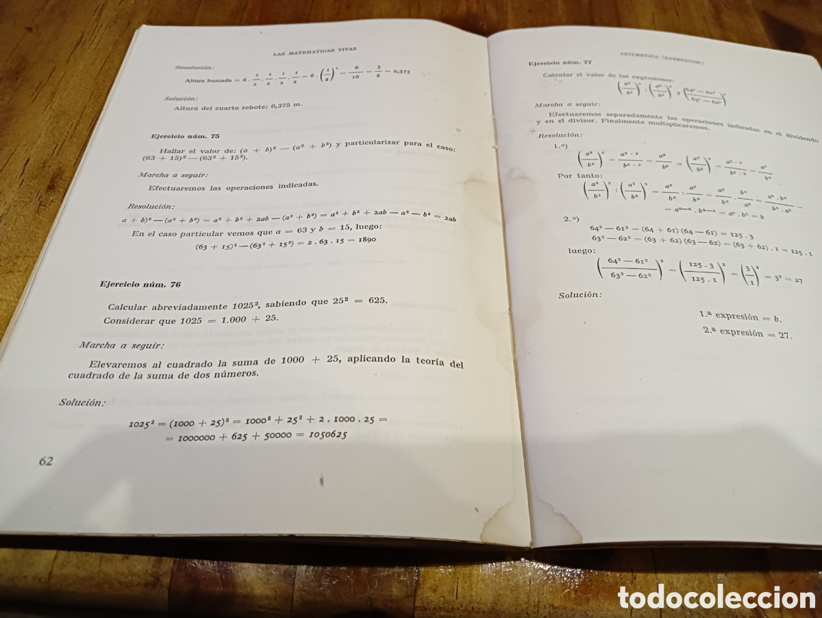 Libros de segunda mano de ciencias: Las Matem&aacute;ticas vivas Tomo IV. Aritm&eacute;tica. Parte pr&aacute;ctica. - Foto 4