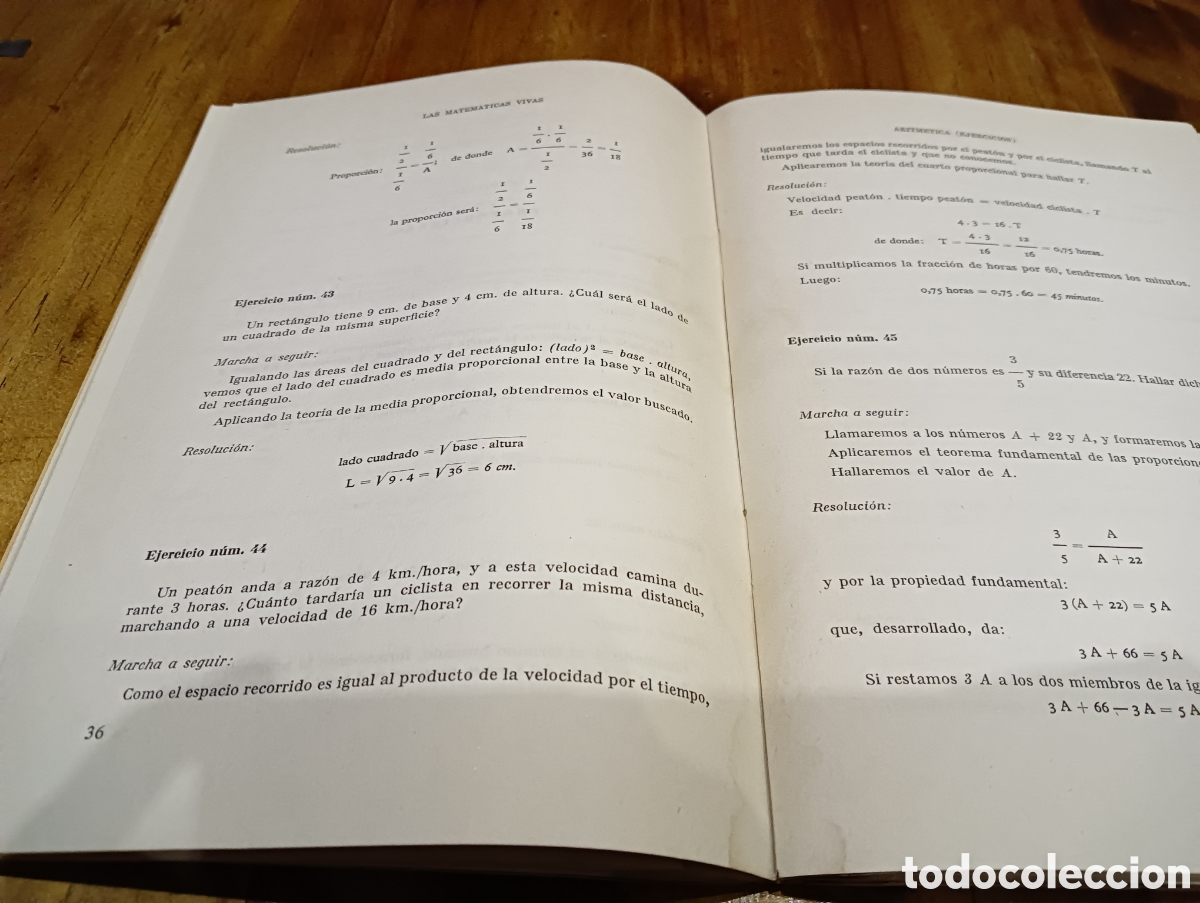 Libros de segunda mano de ciencias: Las Matem&aacute;ticas vivas Tomo IV. Aritm&eacute;tica. Parte pr&aacute;ctica. - Foto 5