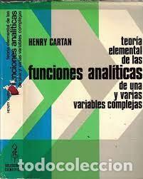 Libros de segunda mano de ciencias: teor&iacute;a elemental de las funciones anal&iacute;ticas de una y varias variables Henry Cartan - Foto 1