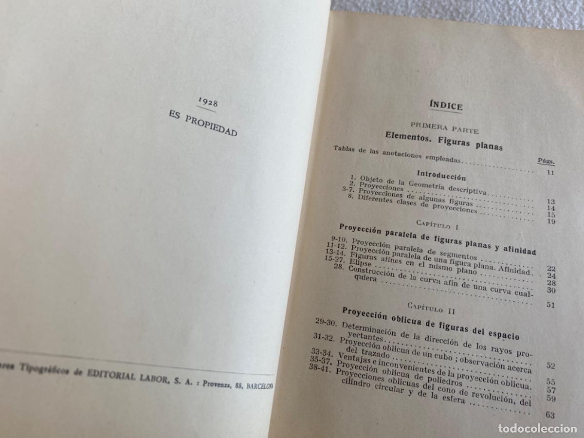 Libros de segunda mano de ciencias: Robert Haussner. Geometr&iacute;a descriptiva. Barcelona, 1928. Col. Labor. - Foto 5