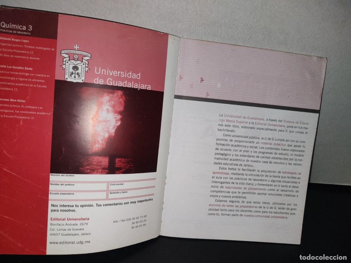 Libros de segunda mano de ciencias: 81- QU&Iacute;MICA 3. PR&Aacute;CTICAS DE LABORATORIO - GILDARDO BURGOS - Foto 3