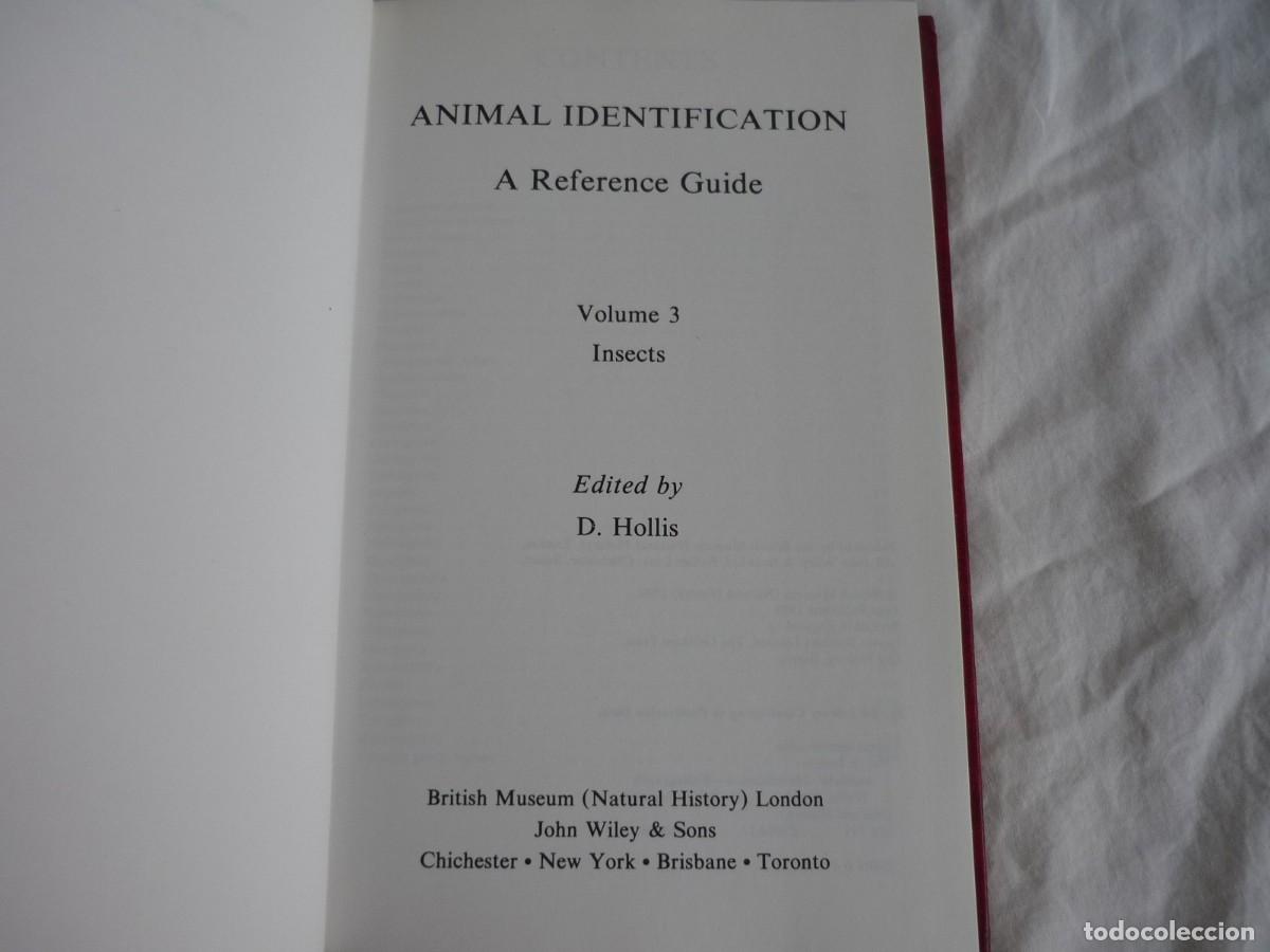 Libros de segunda mano: Animal Identification, A reference Guide, 3 vol&uacute;menes, R.W. Sims 1980, ingl&eacute;s - Foto 12