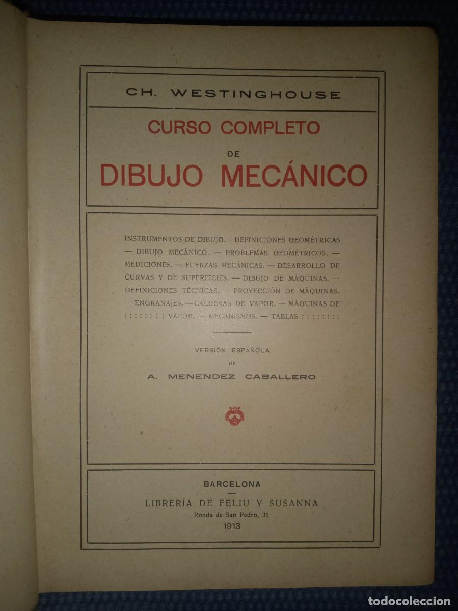Libros de segunda mano de ciencias: Westinghouse, Ch.: Curso completo de dibujo mec&aacute;nico - Foto 2