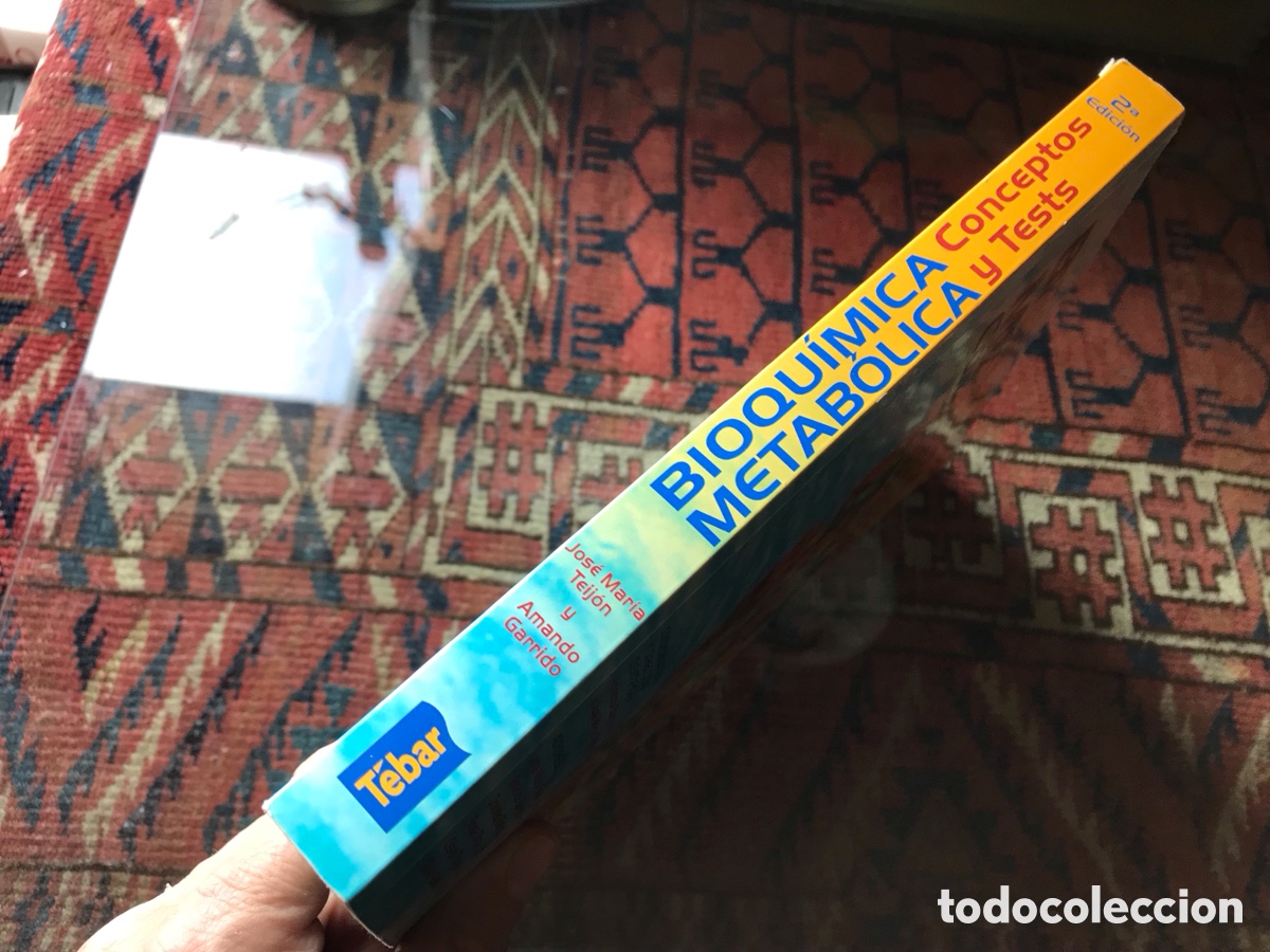 Libros de segunda mano de ciencias: Bioqu&iacute;mica metab&oacute;lica. Conceptos y test. T&eacute;bar - Foto 2
