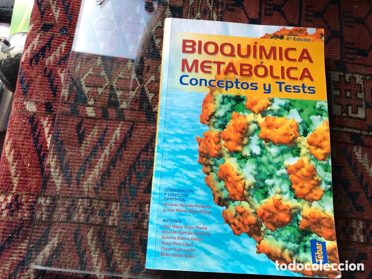 Libros de segunda mano de ciencias: Bioqu&iacute;mica metab&oacute;lica. Conceptos y test. T&eacute;bar - Foto 1