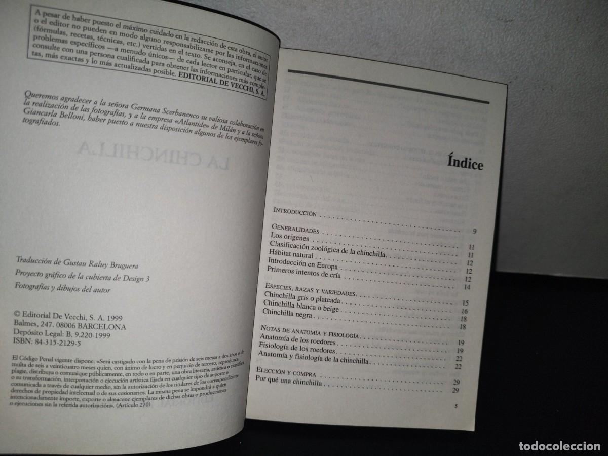 Libros de segunda mano: 83- LA CHINCHILLA - VITTORIO CAPELLO - EDITORIAL DE VECCHI, S. A. - 1999 - Foto 5