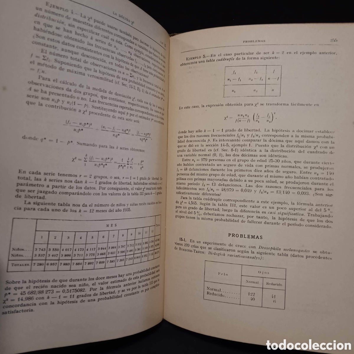 Libros de segunda mano de ciencias: ELEMENTOS DE LA TEOR&Iacute;A DE PROBABILIDADES. H. CRAMER #0436 - Foto 6