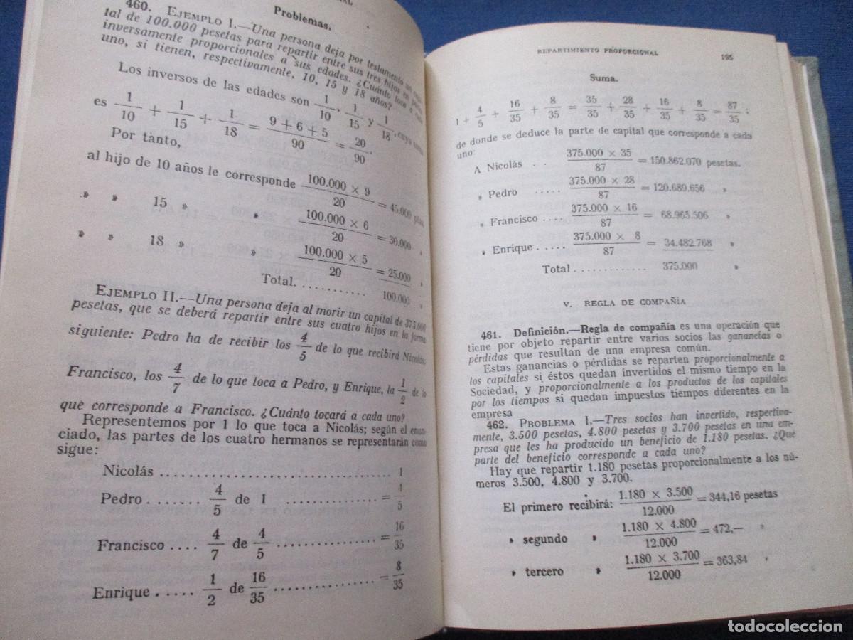 Libros de segunda mano de ciencias: C&Aacute;LCULO COMERCIAL - EDICIONES BRU&Ntilde;O 1965 - Foto 3
