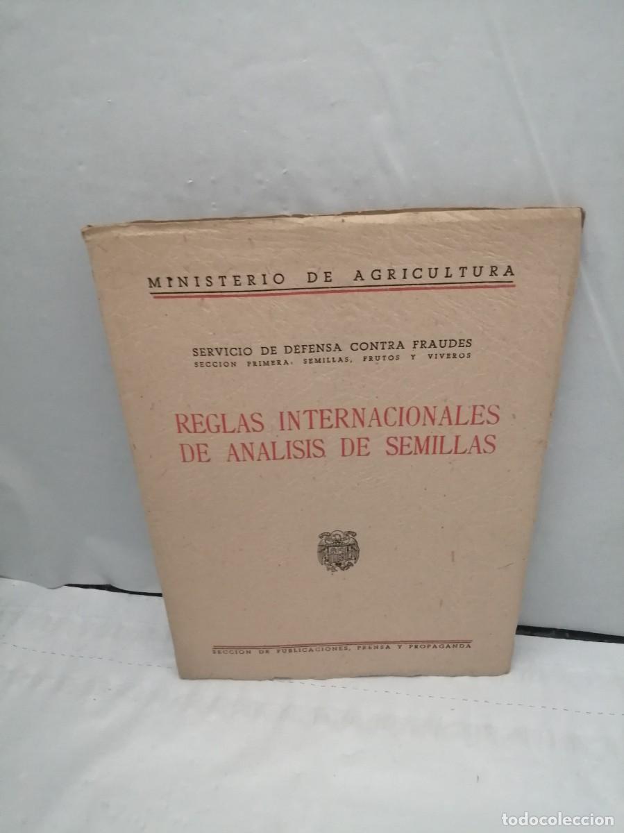 Gebrauchte B&uuml;cher: Ministerio de Agricultura: Reglas Internacionales de An&aacute;lisis de Semillas (edici&oacute;n 1941 aprox.)