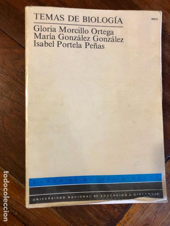 Libri di seconda mano: Temas de biolog&iacute;a, Gloria Morcillo Ortega, Isabel Portela Pe&ntilde;as