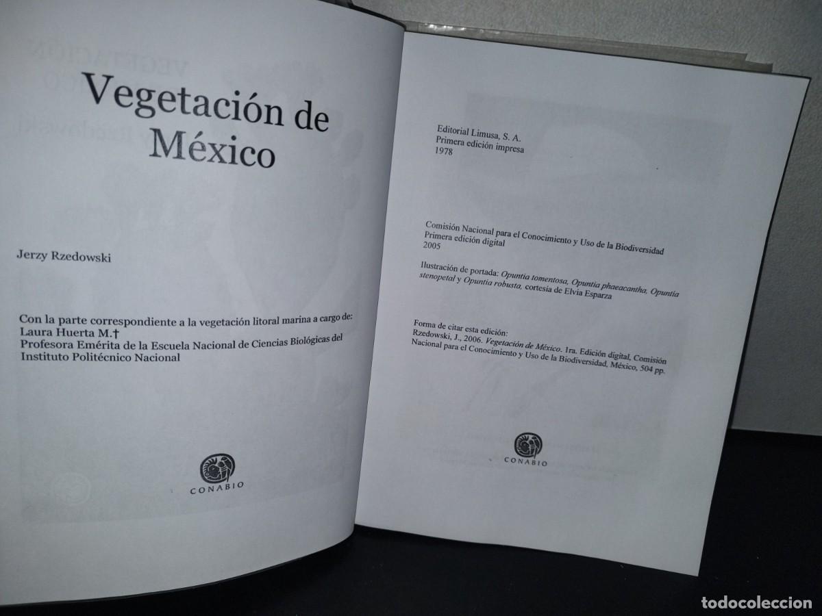 Libros de segunda mano: 82- VEGETACI&Oacute;N DE M&Eacute;XICO - JERZY RZEOWSKI - CONABIO 2005 - Foto 4