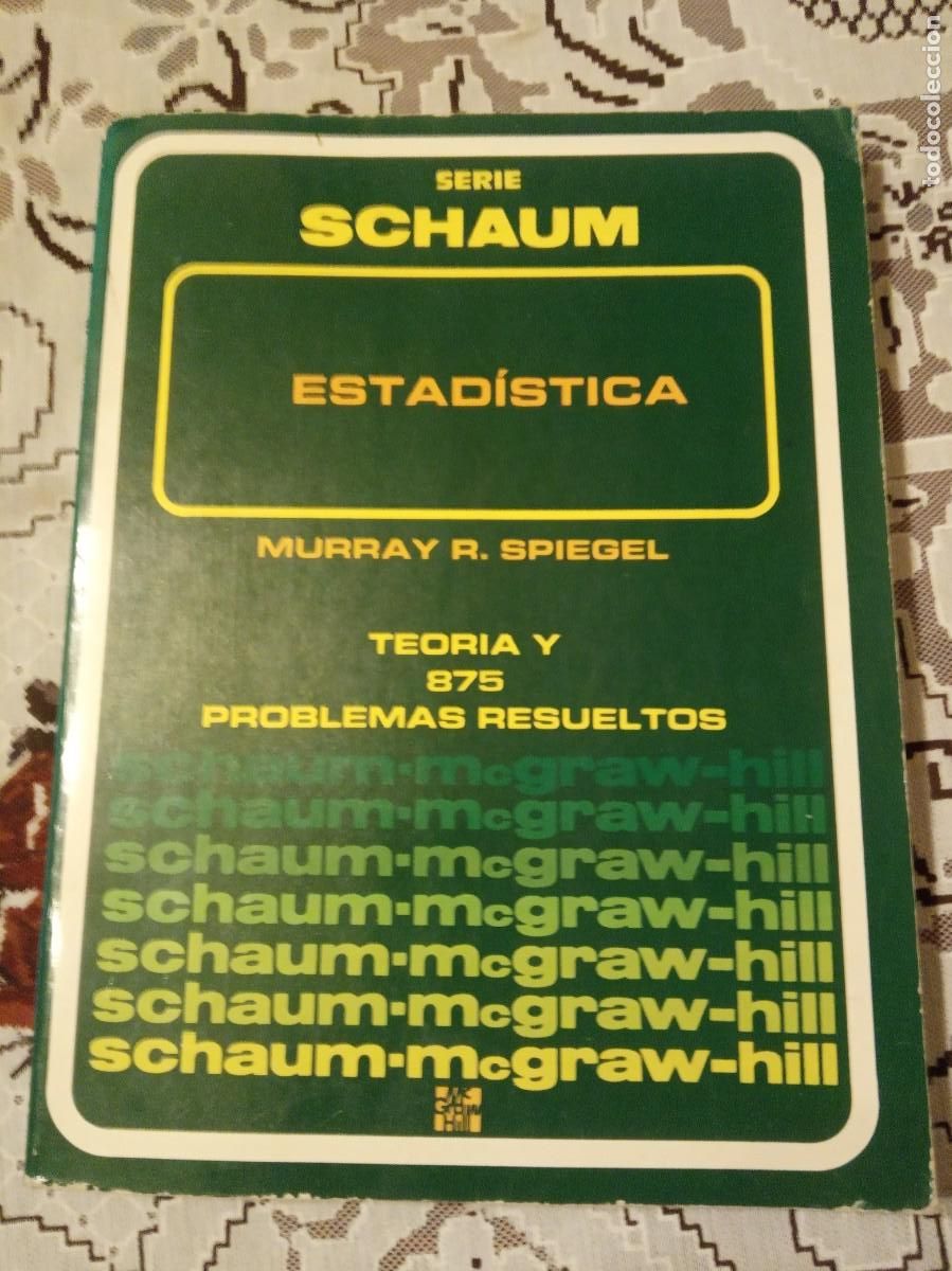 Libros de segunda mano de ciencias: ESTADISTICA (SCHAUM).-MURRAY R.SPIEGEL. - Foto 1