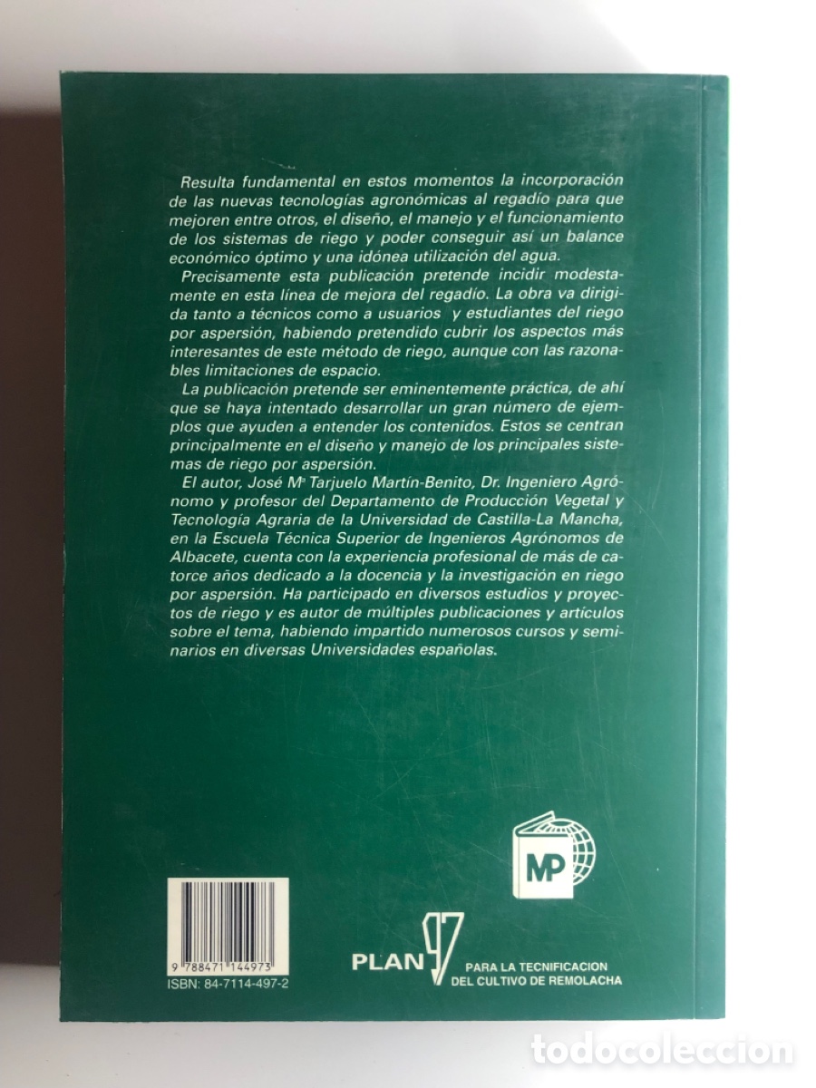 Libros de segunda mano: EL RIEGO POR ASPERSI&Oacute;N Y SU TECNOLOG&Iacute;A. - Foto 3