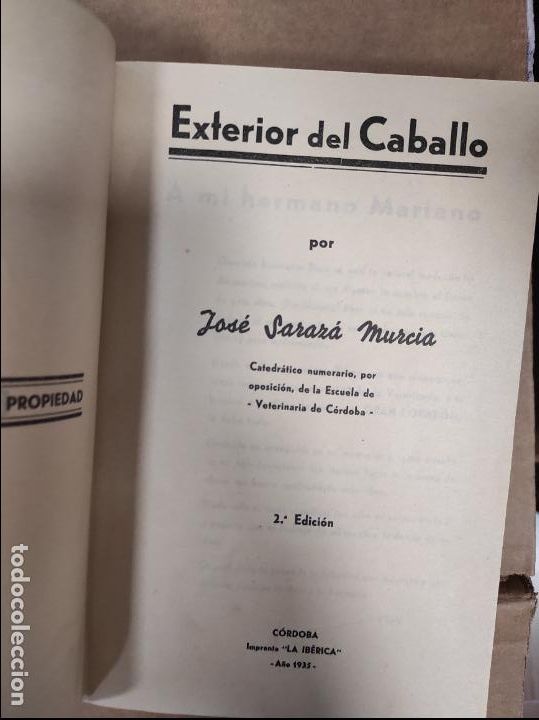 Libros de segunda mano: EXTERIOR DEL CABALLO. JOSE SARAZA MURCIA. - Foto 2