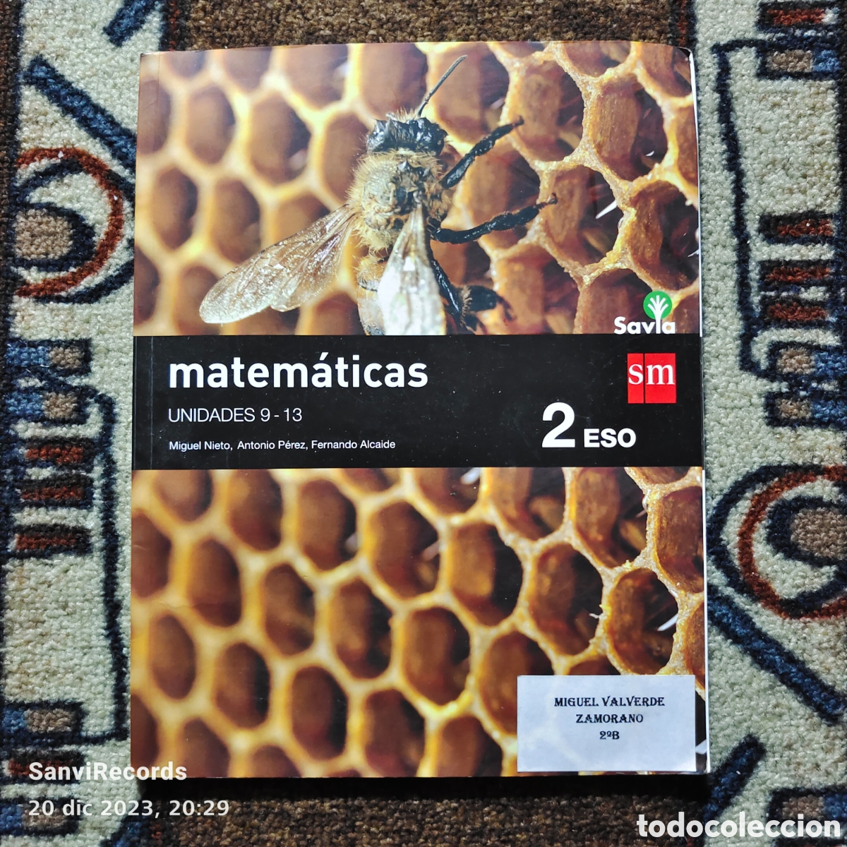 Libros de segunda mano de ciencias: MATEM&Aacute;TICAS UNIDADES 9-13, 2&deg; ESO (SM) - Foto 1