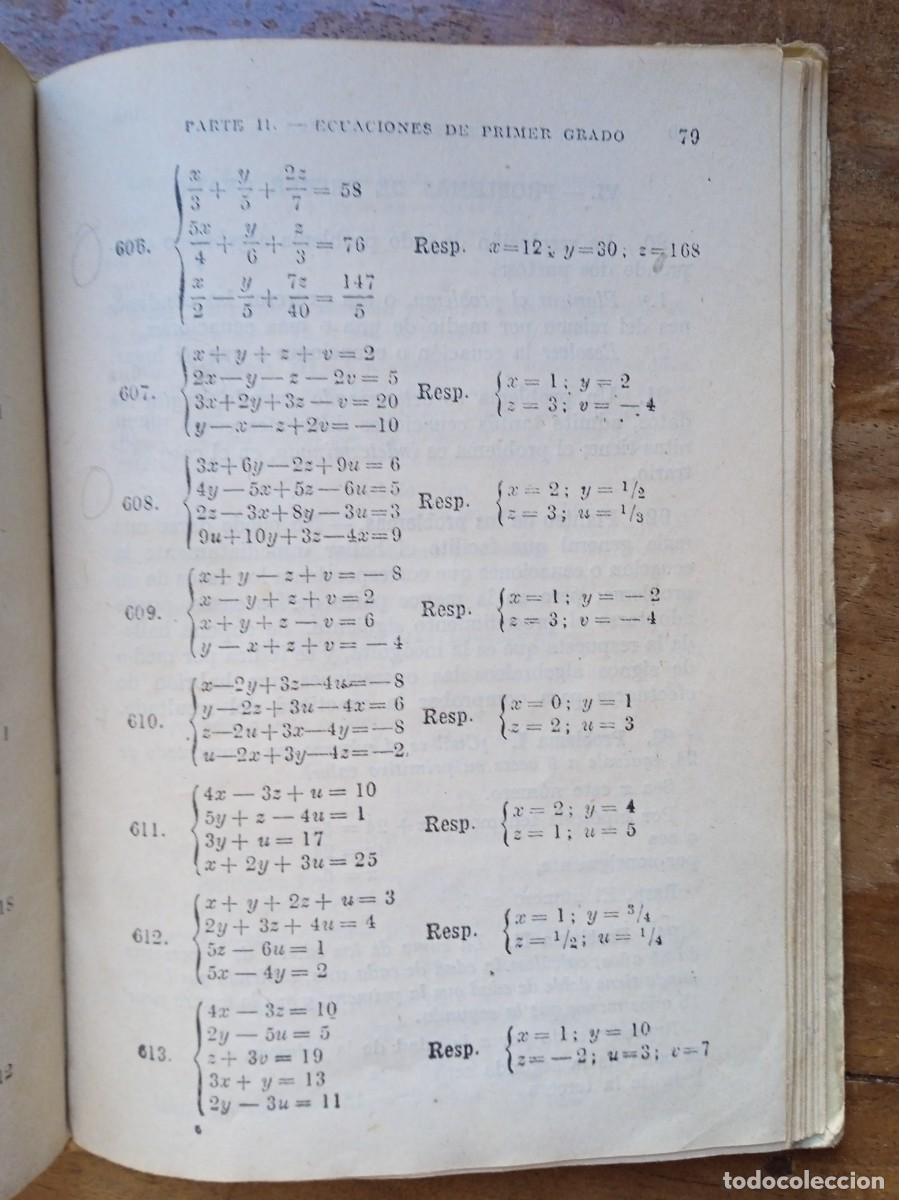 Libros de segunda mano de ciencias: Nociones de &aacute;lgebra Bru&ntilde;o - Foto 4