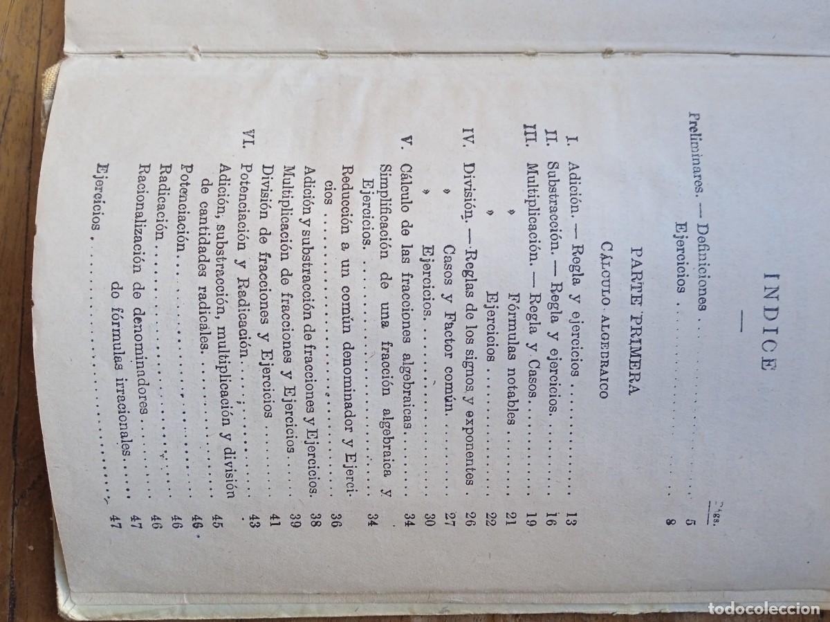 Libros de segunda mano de ciencias: Nociones de &aacute;lgebra Bru&ntilde;o - Foto 5