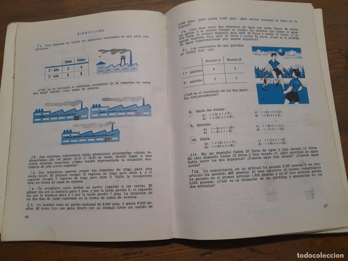 Libros de segunda mano de ciencias: Libro Matem&aacute;ticas moderna 2 ediciones SM a&ntilde;o plan 1967 - Foto 5