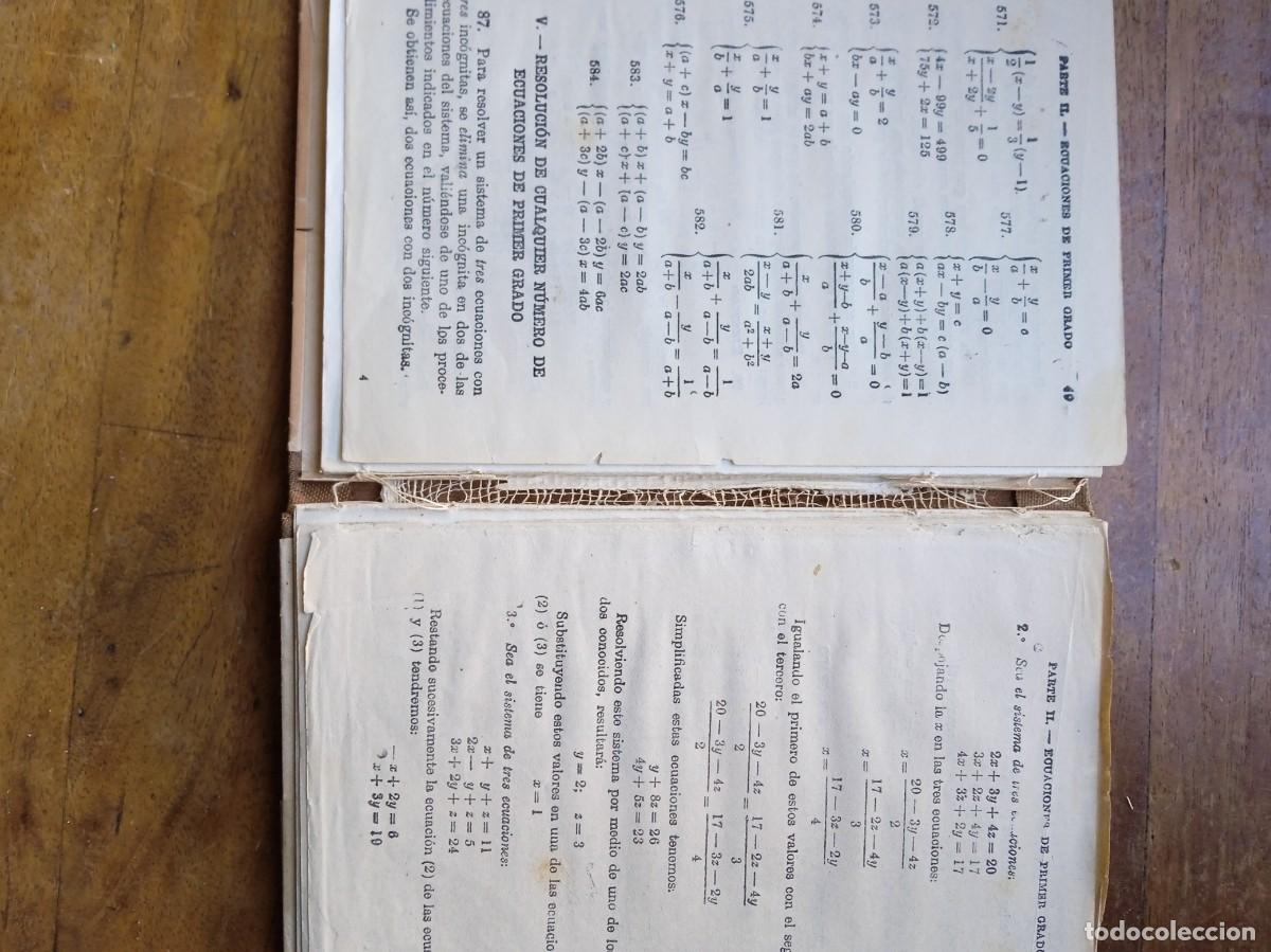Libros de segunda mano de ciencias: Nociones &aacute;lgebra Bru&ntilde;o 1957 - Foto 8