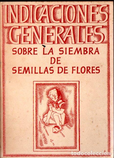 Libros de segunda mano: INDICACIONES SIEMBRA SEMILLAS DE FLORES (KANDA) - Foto 1