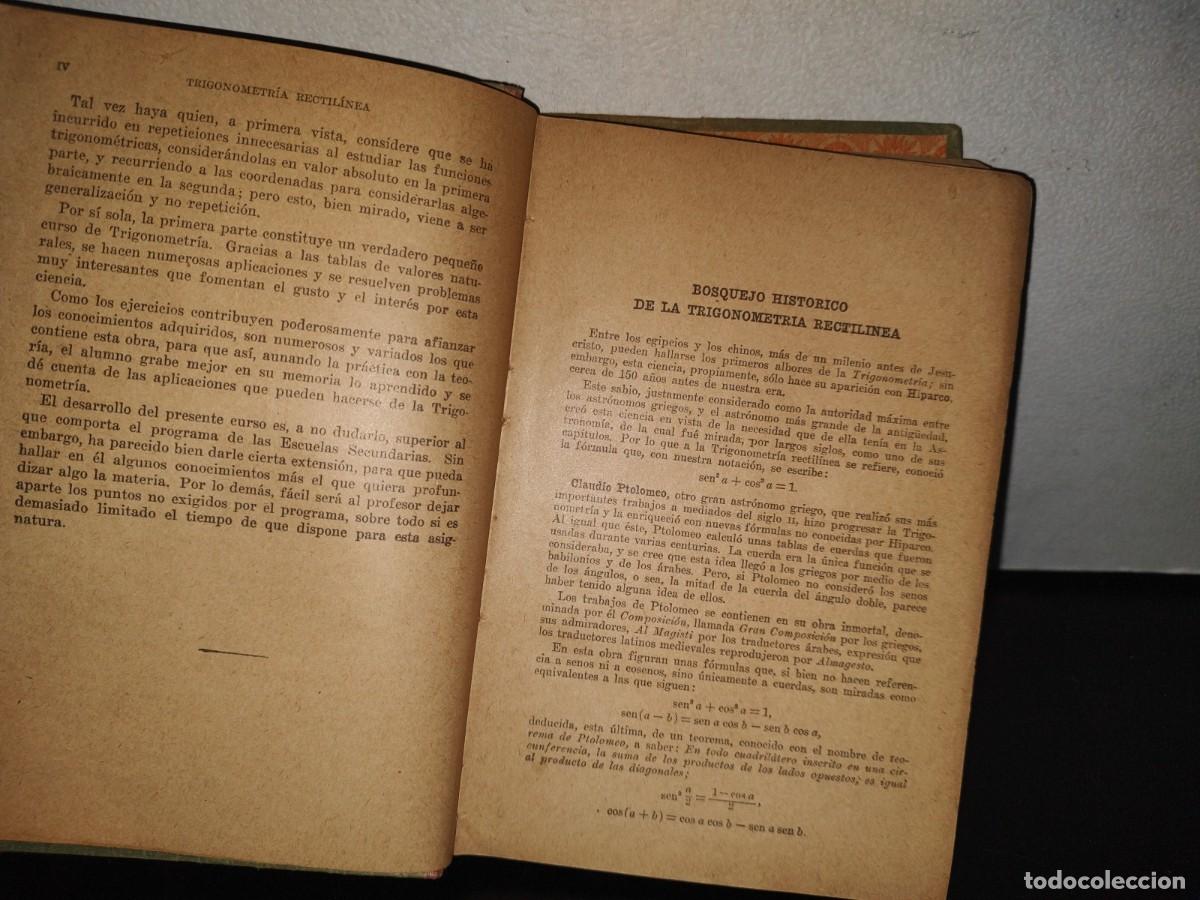 Libros de segunda mano de ciencias: 85- TRIGONOMETR&Iacute;A RECTIL&Iacute;NEA - AGUST&Iacute;N ANFOSSI - 1952 - Foto 6