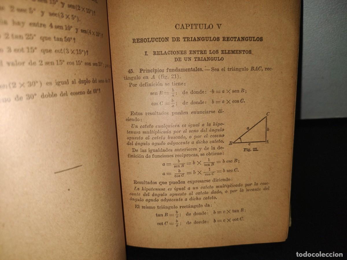Libros de segunda mano de ciencias: 85- TRIGONOMETR&Iacute;A RECTIL&Iacute;NEA - AGUST&Iacute;N ANFOSSI - 1952 - Foto 9