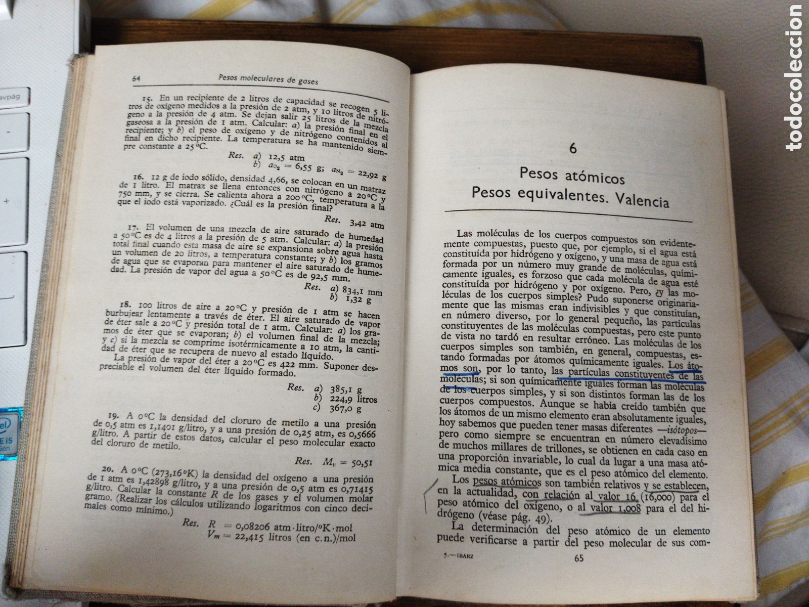 Libros de segunda mano de ciencias: Problemas de qu&iacute;mica general / Ibarz, Jos&eacute; - Foto 5