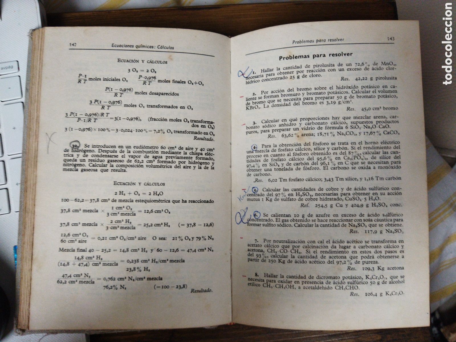Libros de segunda mano de ciencias: Problemas de qu&iacute;mica general / Ibarz, Jos&eacute; - Foto 6
