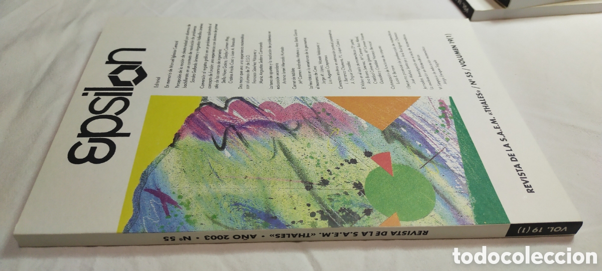 Libros de segunda mano de ciencias: Epsilon 55. Matem&aacute;ticas volumen 19 - Foto 2