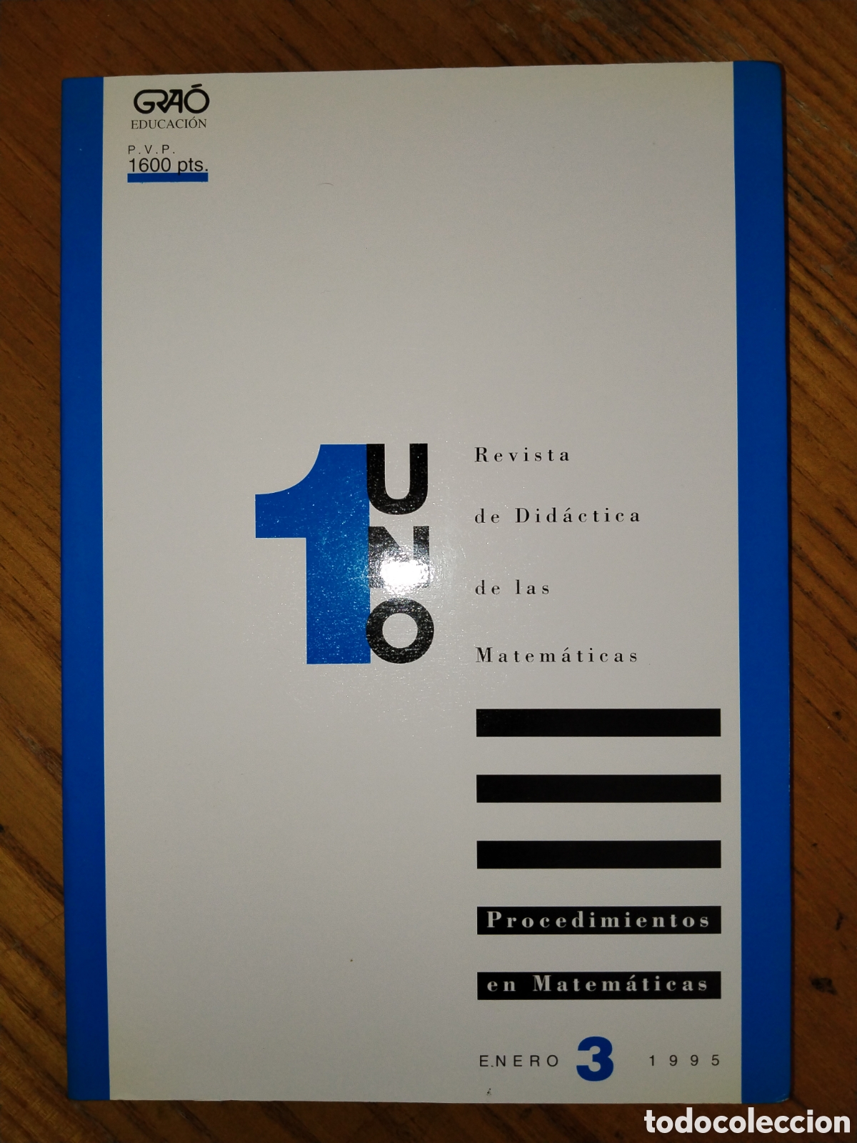 Libros de segunda mano de ciencias: Revista Uno 3. Procedimientos en matem&aacute;ticas. Enero 1995 - Foto 1