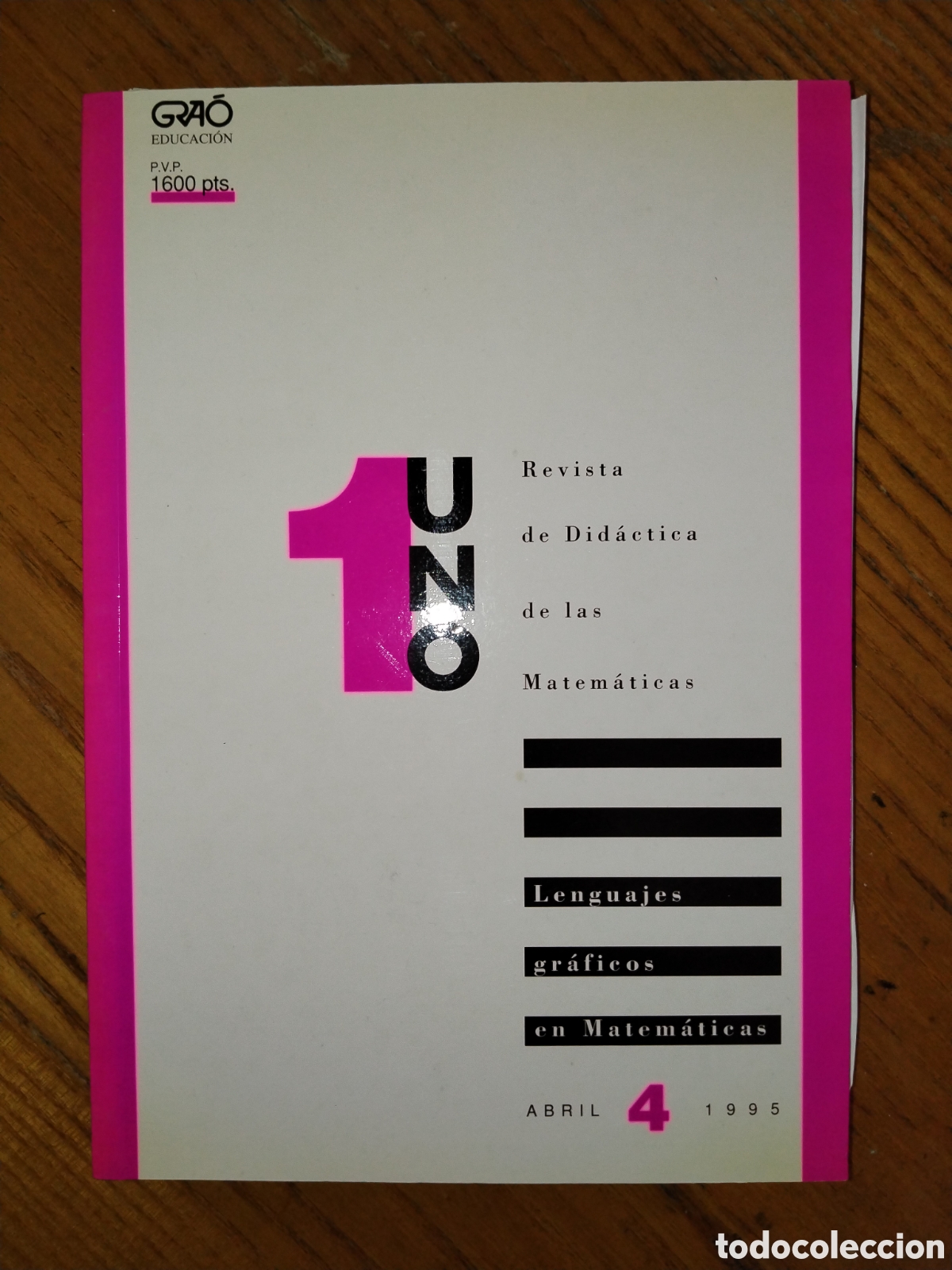 Libri di seconda mano: Revista Uno 4. Lenguajes gr&aacute;ficos en matem&aacute;ticas. Abril 1995