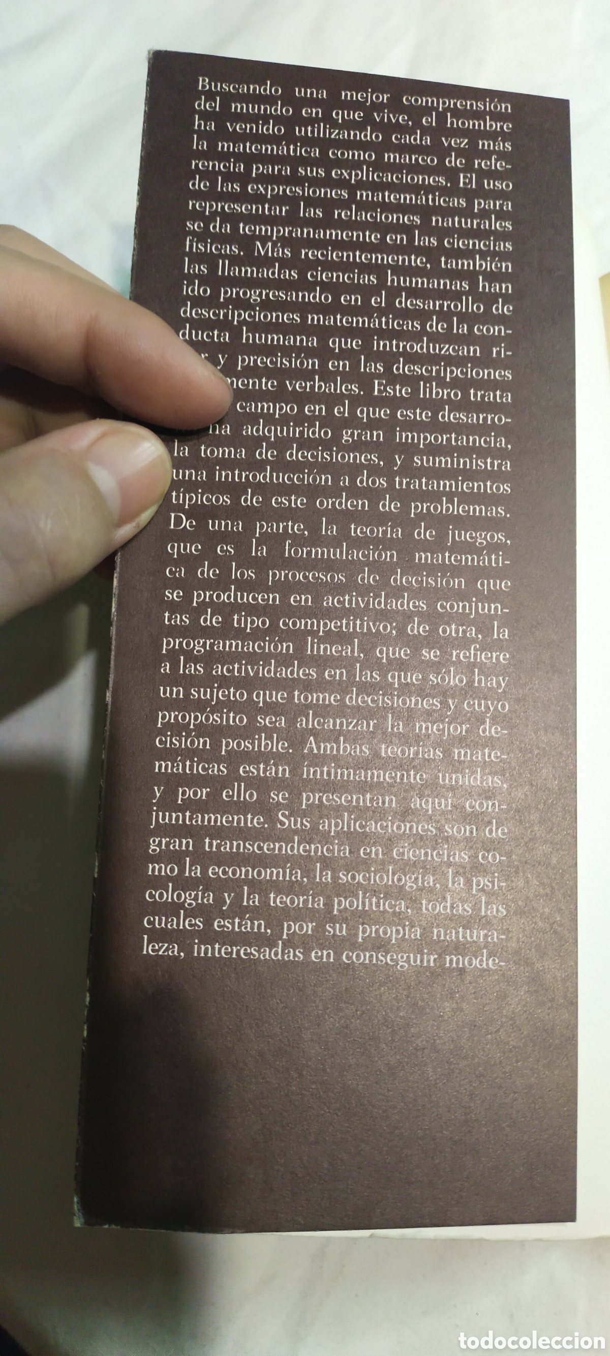 Libros de segunda mano de ciencias: Introducci&oacute;n a la teor&iacute;a de juegos y a la programaci&oacute;n lineal. Matem&aacute;ticas. Robert singleton - Foto 3