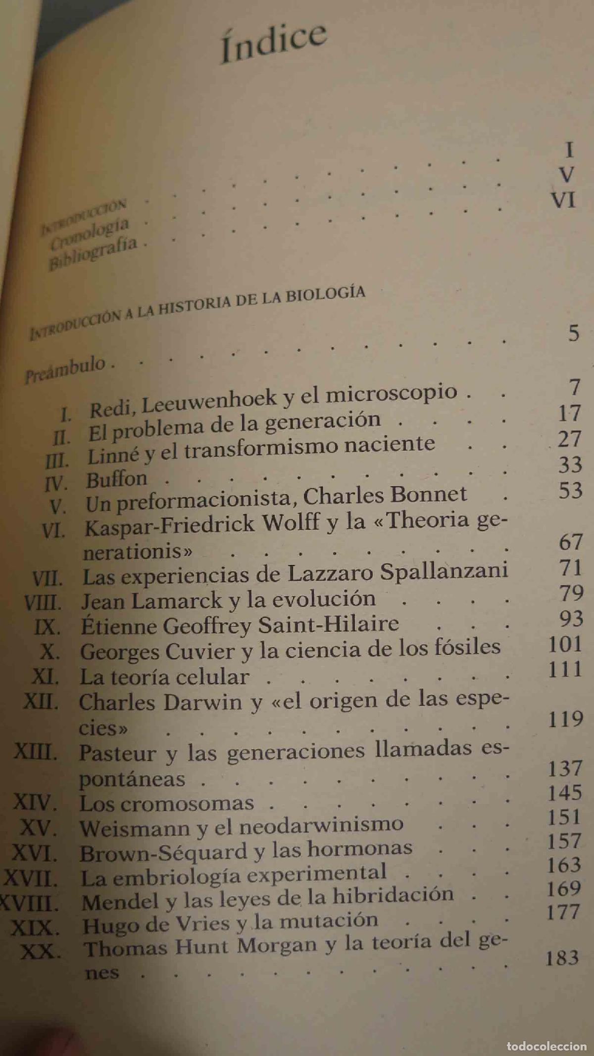 Libros de segunda mano: Introducci&oacute;n a la historia de la biolog&iacute;a. Jean Rostand - Foto 2