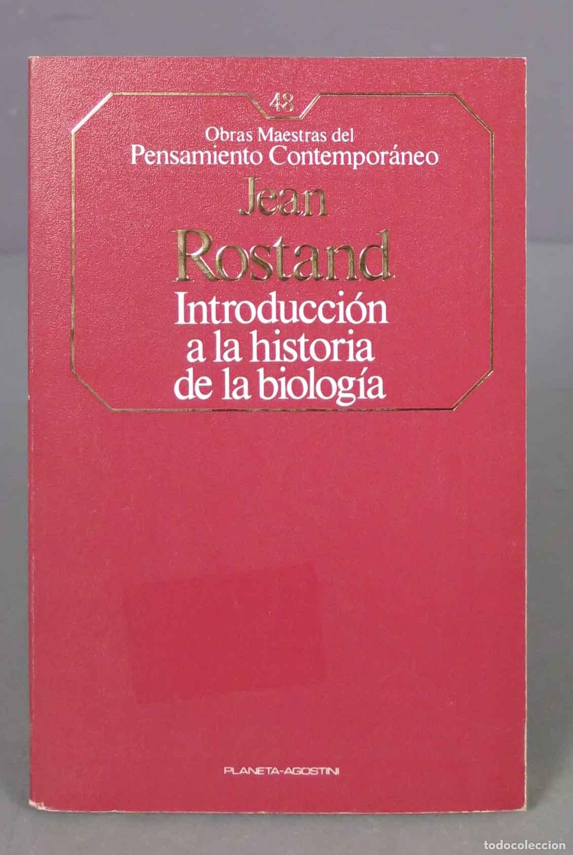 Libros de segunda mano: Introducci&oacute;n a la historia de la biolog&iacute;a. Jean Rostand - Foto 1