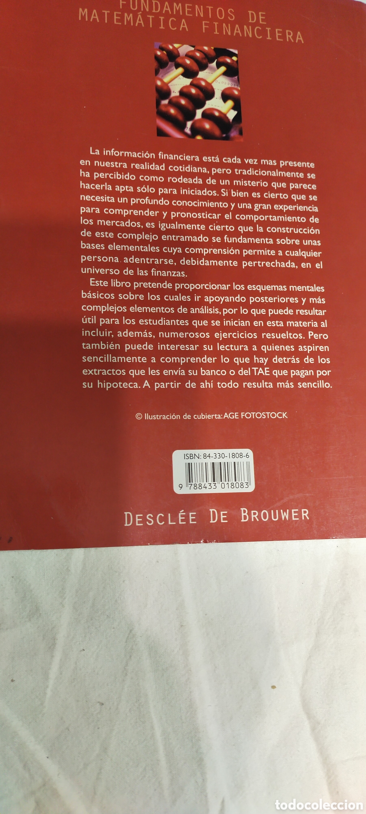 Libros de segunda mano de ciencias: Fundamentos de matem&aacute;tica financiera. Descl&eacute;e de brouwer. - Foto 3