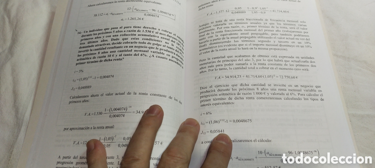 Libros de segunda mano de ciencias: Fundamentos de matem&aacute;tica financiera. Descl&eacute;e de brouwer. - Foto 5