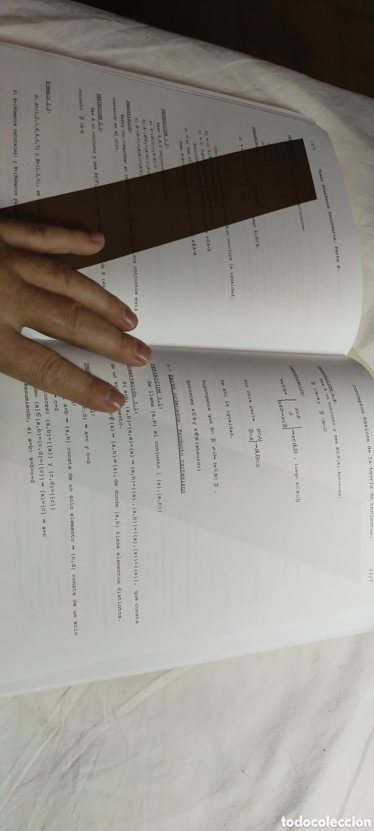 Libros de segunda mano de ciencias: Temas de oposiciones a profesores de ense&ntilde;anza secundaria matem&aacute;ticas. - Foto 3