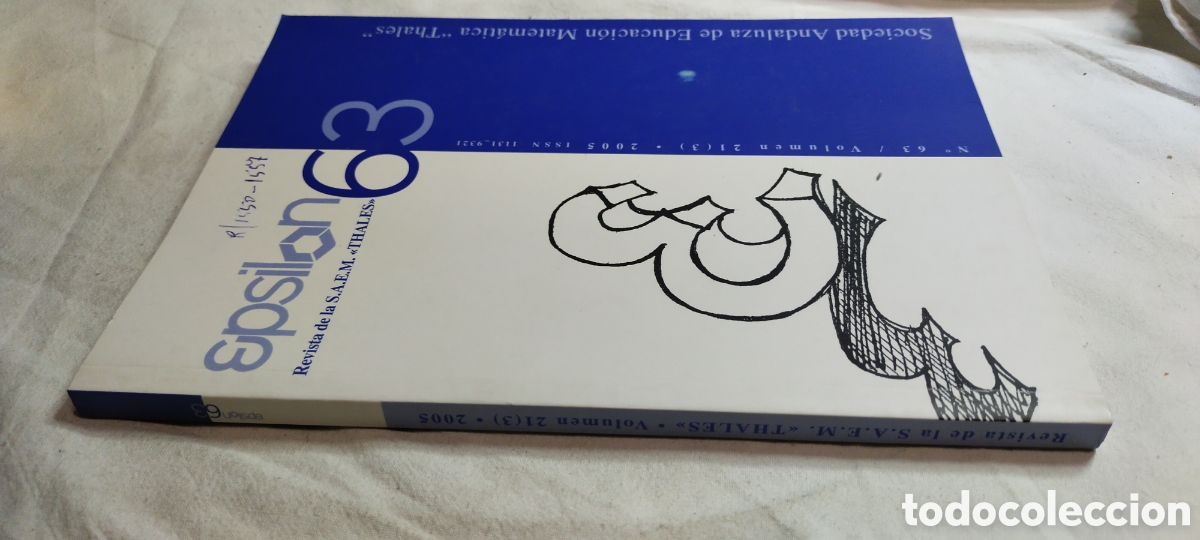 Libros de segunda mano de ciencias: Epsilon 63. Revista matem&aacute;ticas. Volumen 21. - Foto 2