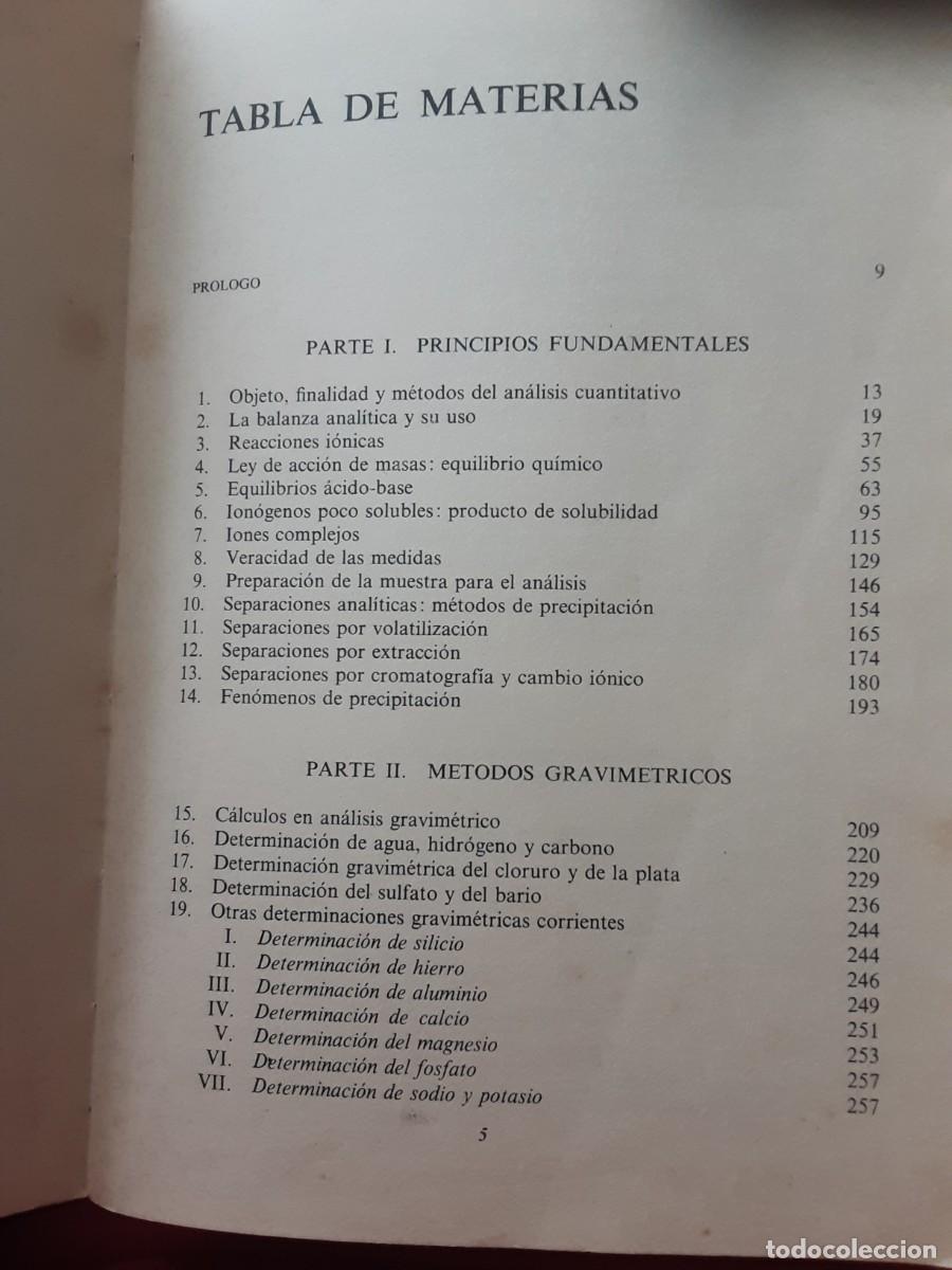 Libros de segunda mano de ciencias: ANALISIS QUIMICO CUANTITATIVO - Foto 3