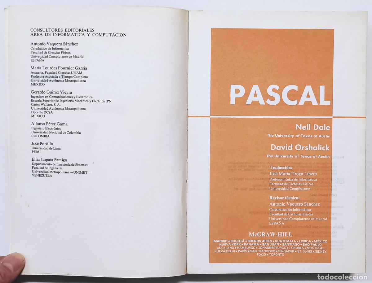Libros de segunda mano de ciencias: PASCAL. DALE/ORSHALICK. - Foto 2