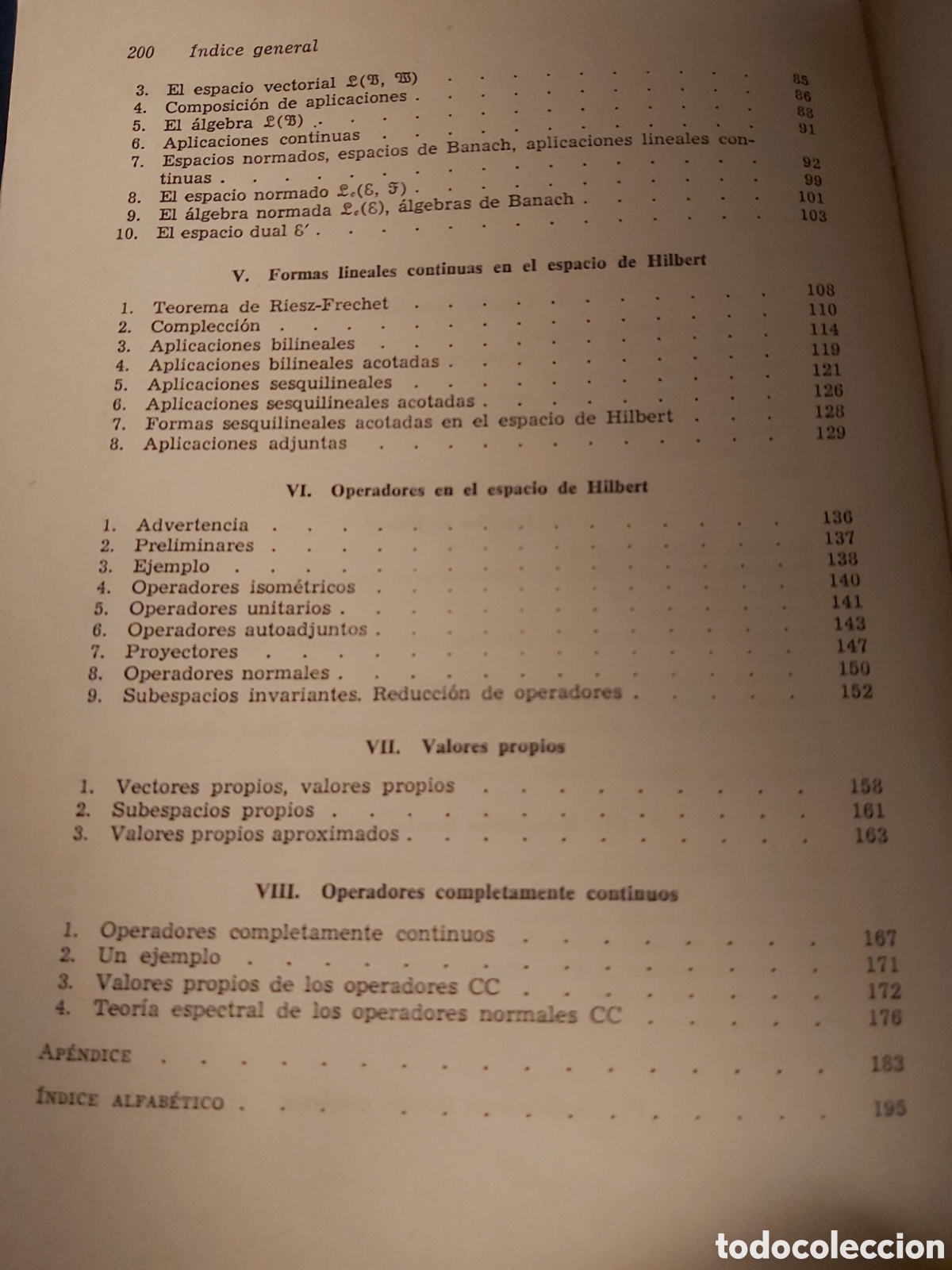 Libros de segunda mano de ciencias: INTRODUCCI&Oacute;N AL ESPACIO DE HILBERT $ S.K. BERBERIAN $ ED. TEIDE $ 1961 - Foto 7
