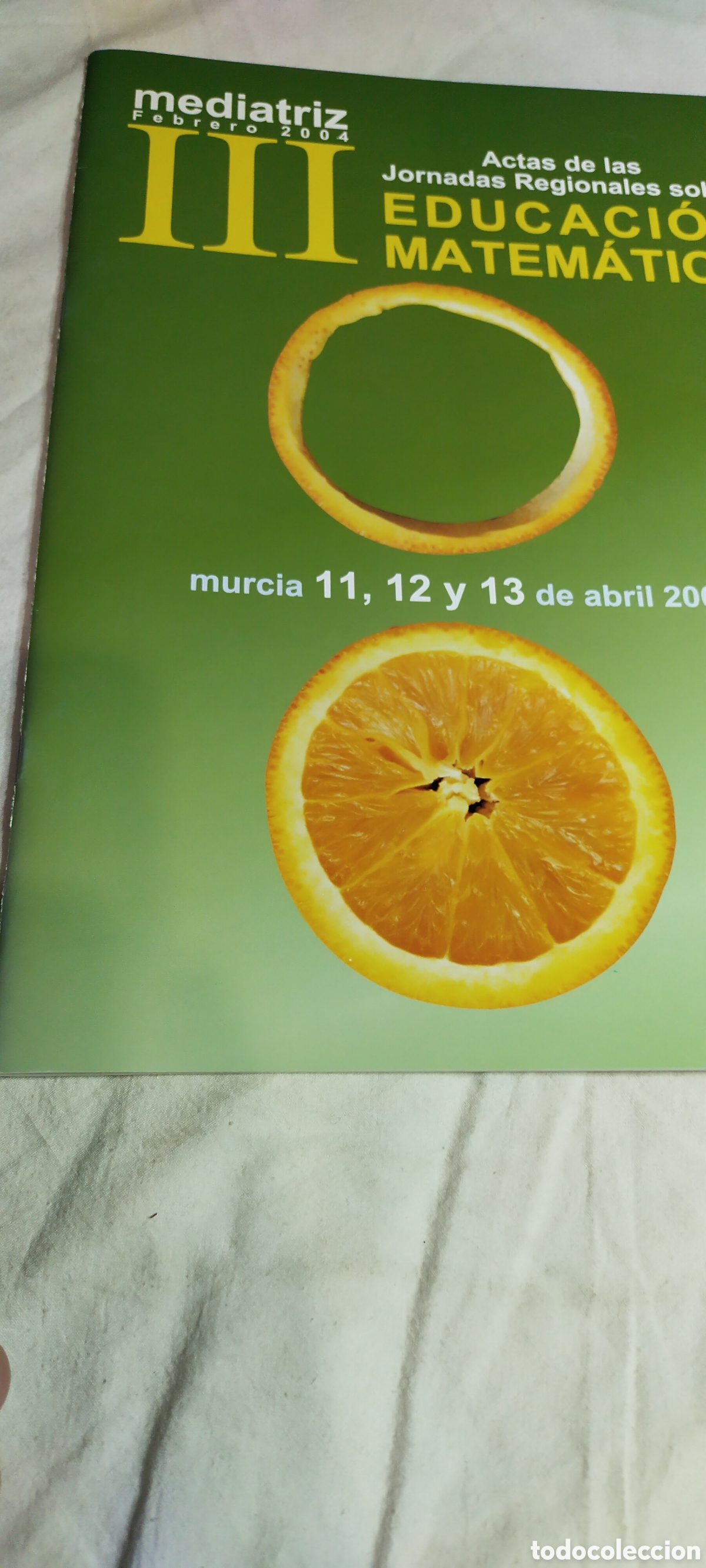 Gebrauchte B&uuml;cher der Wissenschaften: Educaci&oacute;n matem&aacute;tica. Actas de la jornada regionales Murcia. Mediatriz