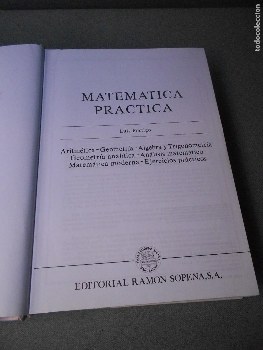 Libros de segunda mano de ciencias: MATEMATICAS. SOPENA - Foto 2