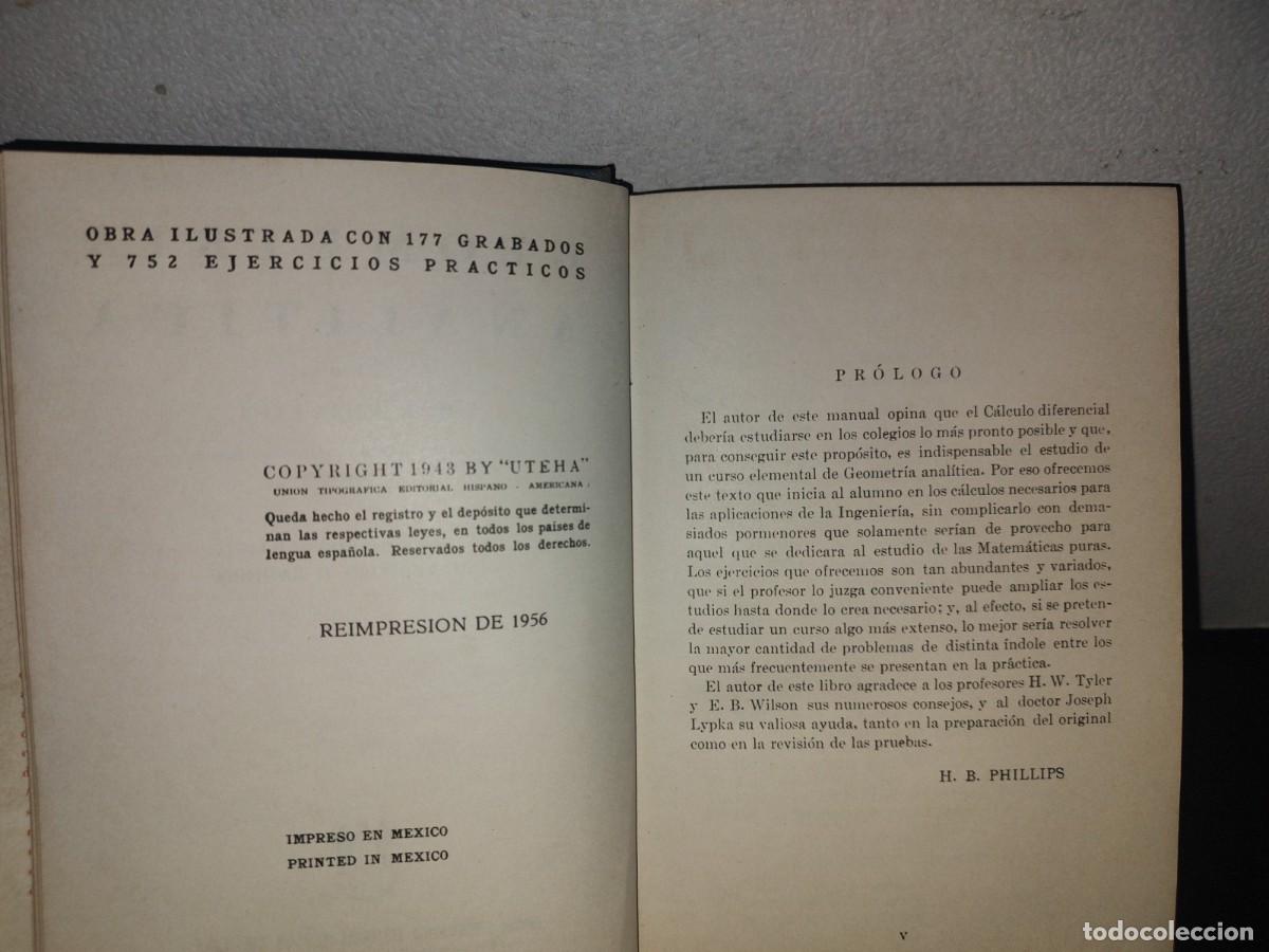 Libros de segunda mano de ciencias: 191- GEOMETR&Iacute;A ANAL&Iacute;TICA - H. B. PHILLIPS - 1956 - Foto 5