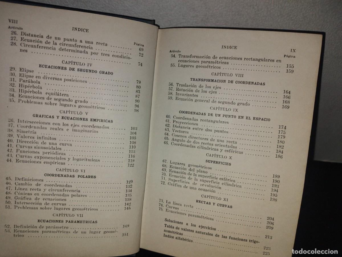 Libros de segunda mano de ciencias: 191- GEOMETR&Iacute;A ANAL&Iacute;TICA - H. B. PHILLIPS - 1956 - Foto 7