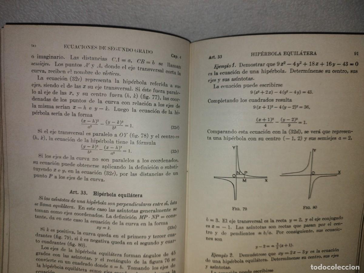 Libros de segunda mano de ciencias: 191- GEOMETR&Iacute;A ANAL&Iacute;TICA - H. B. PHILLIPS - 1956 - Foto 10