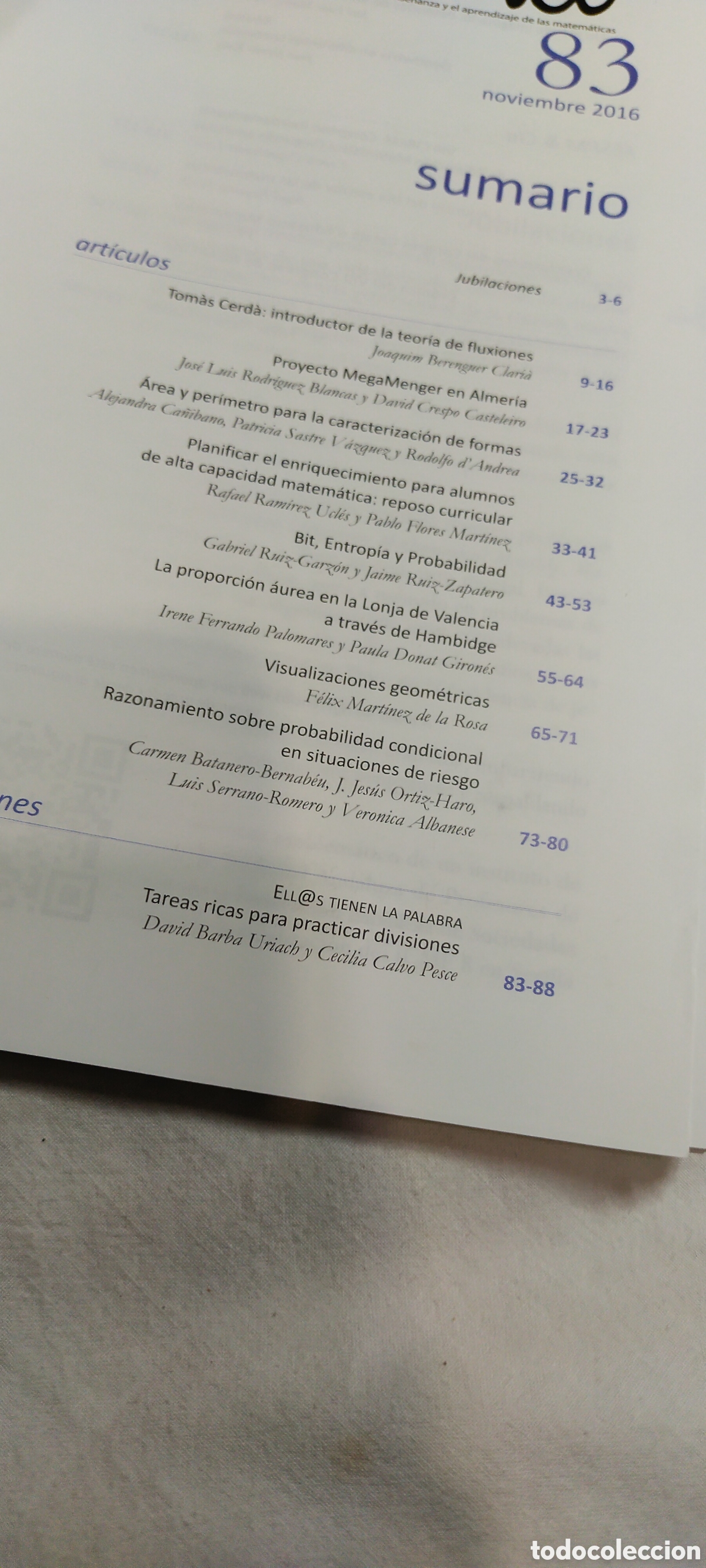 Libros de segunda mano de ciencias: Suma 83. Matem&aacute;ticas - Foto 3